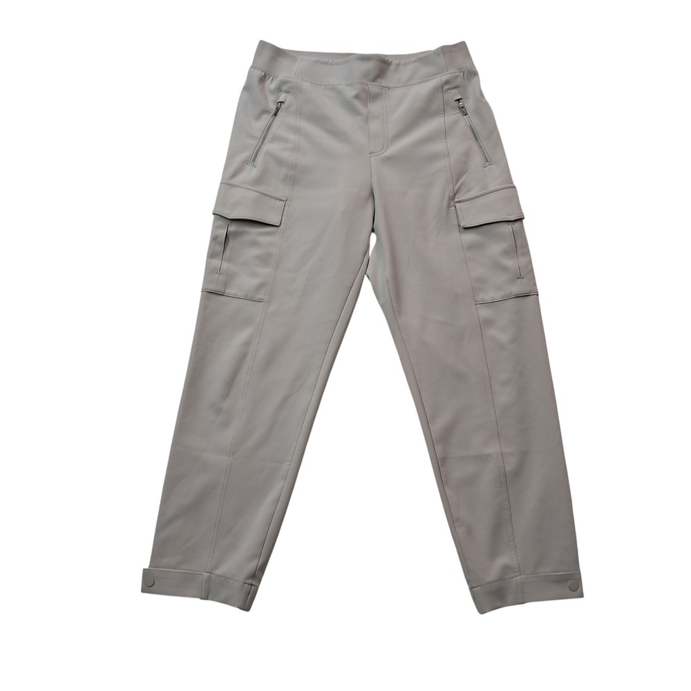 Athleta Endless High Rise Cargo Pants Womens 10 Petite Beige Utility Casual